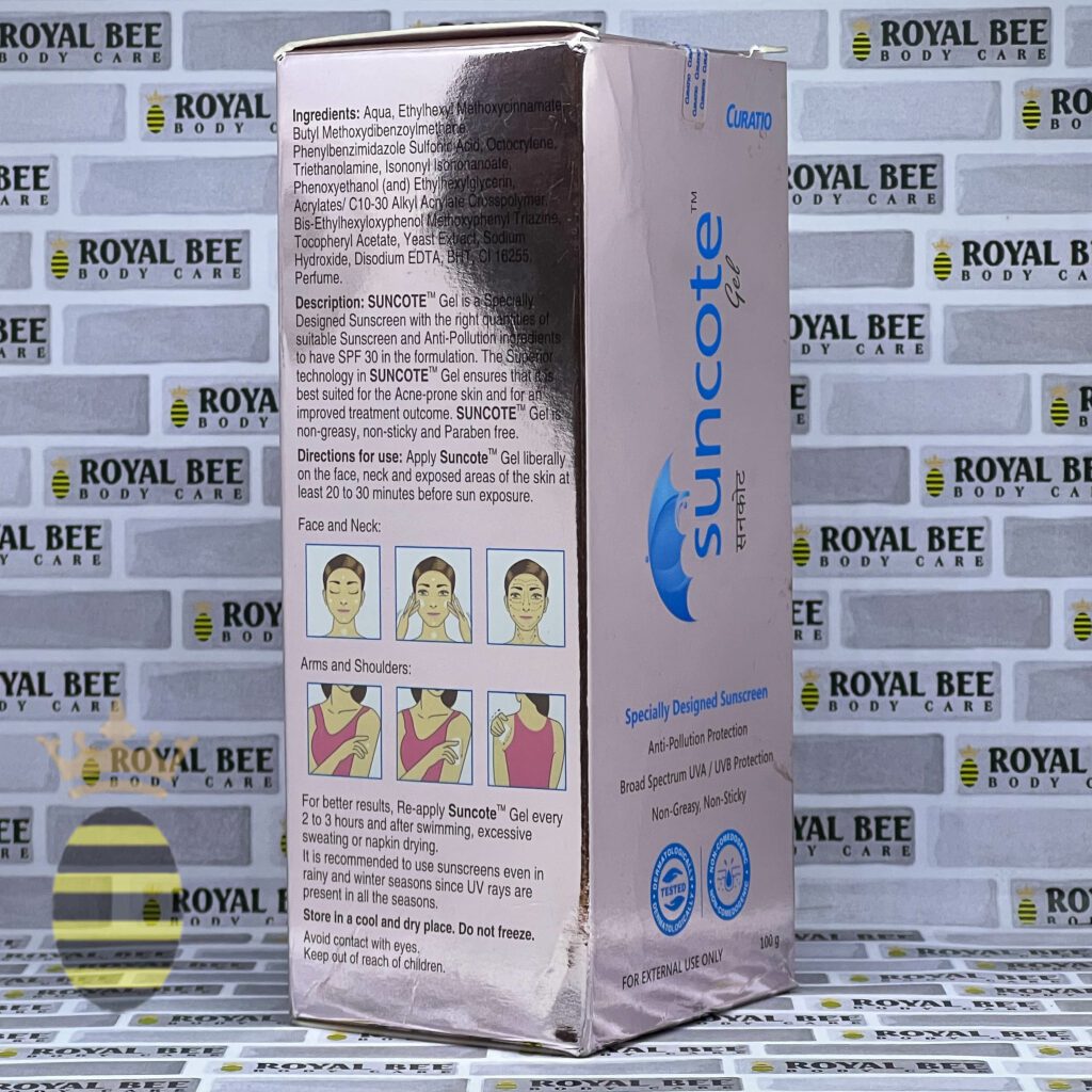 Suncote Sunscreen 100g Royal Bee Body Care