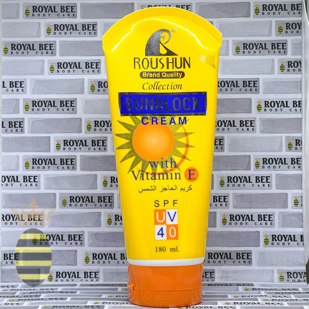 Roushun Sun Block Cream SPF 40 180ml - Royal Bee | Body Care