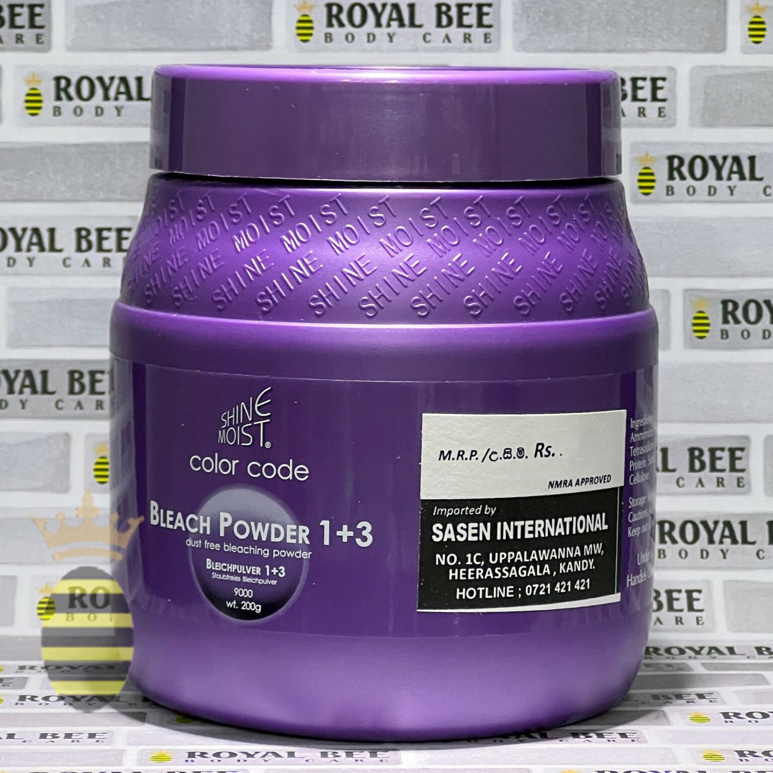 Shine Moist Bleach Powder 200g Royal Bee Body Care