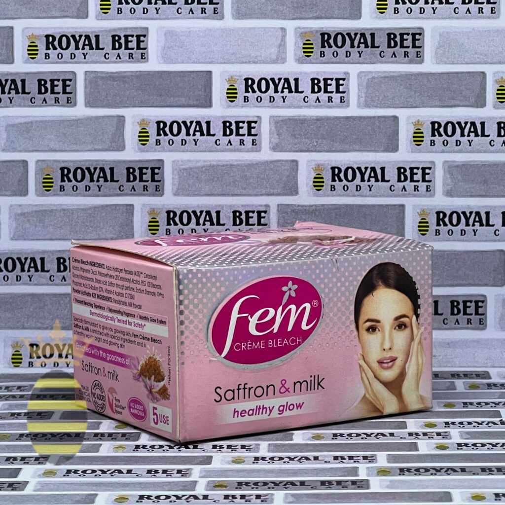 Fem Saffron & milk Creme Bleach 64g Royal Bee Body Care