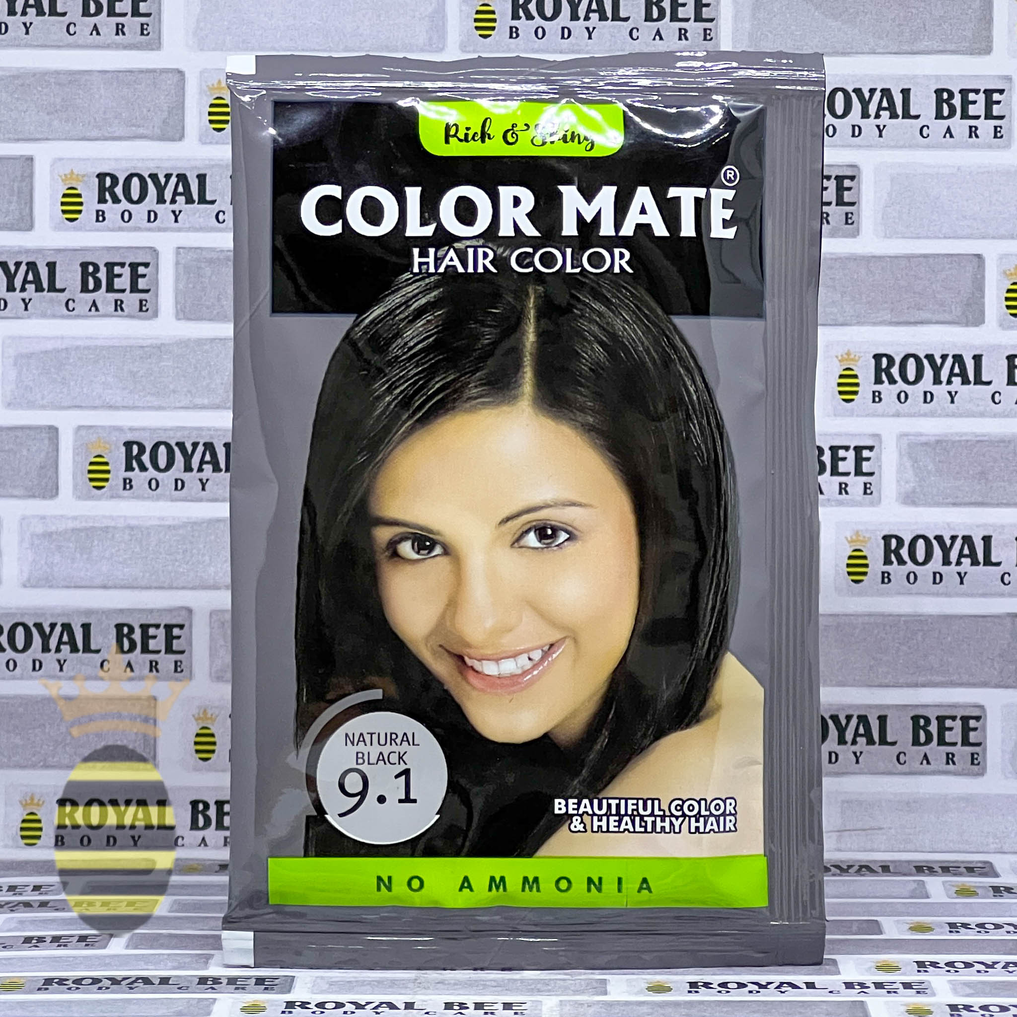 Color Mate Hair Color  Natural black 15g - Royal Bee | Body Care