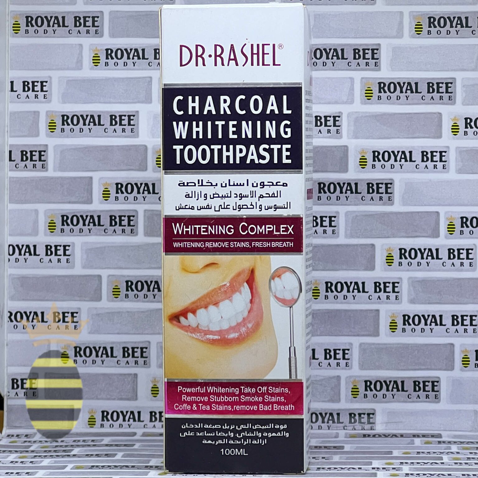 Drrashel Charcoal Whitening Toothpaste 100 Ml Royal Bee Body Care 